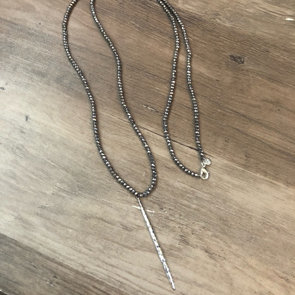 New Gorjana Nora Long Beaded Pendant necklace - Picture 1 of 8